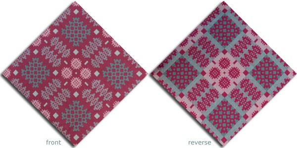 Old Rose (Hen Rosyn) - Welsh Bedspread (T3 35)